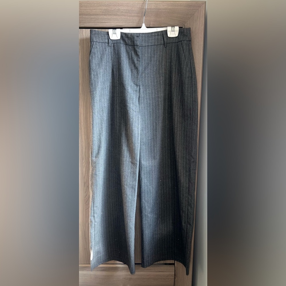 Women's Gray Pinstripe Pants
